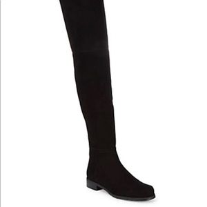 Stuart Weitzman Suede Black Over the Knee Boot